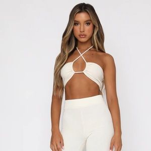 White Fox Knit 2-Piece Set